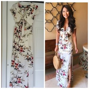 Pink lily dress, size small